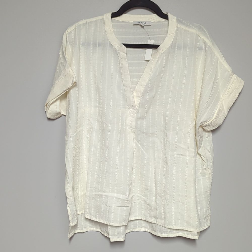 NWT Madewell Cream Dolman Short Sleeve Blouse